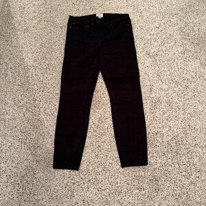 JCrew | Toothpick Denim Ankle Jeans | Black | Size 29